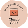Claude Partner Badge for Claude Code, issued by Anthropic
